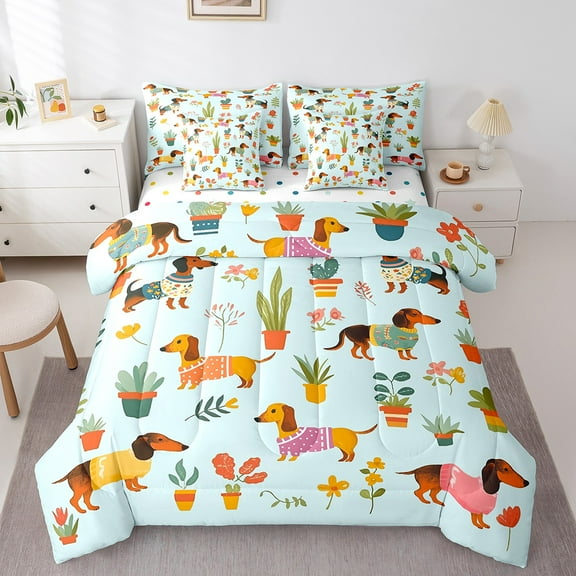 Erosebridal Kawaii Princess Bedding Twin Size, Pop Song Album Bedding Sets Twin Size, Butterfly Decor, Reversible 7pcs