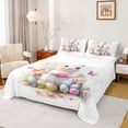 thumbnail image 1 of Erosebridal Kawaii Rabbit Butterfly Full Size Sheets,Colorful Dino Eggs Bed Sheets For Girls Kids 4-Piece, 1 of 6