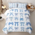 thumbnail image 1 of Erosebridal Kawaii Ribbon Bowknot Bed Spread Queen,Girly Bowtie Ribbon Kids Queen Coverlet Set,3-Piece, 1 of 7