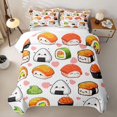 thumbnail image 1 of Erosebridal Kawaii Sushi Quilt King,Cute Rice Roll Heart King Coverlet Set For Boys,3-Piece, 1 of 7