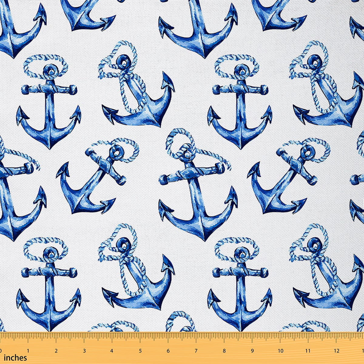 Erosebridal Anchor Waterproof Outdoor Fabric 3 Yard Ocean Fabric by The ...