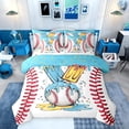 thumbnail image 1 of Erosebridal Kids Baseball Bedding Comforter Set, Sports Theme Full Bedding Set, Colorful Polka Dots Reversible, 7 Pieces, 1 of 6