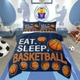 thumbnail image 1 of Erosebridal Basketball Comforter Sets Twin Size , Sport Down Comforter, Reversible 2pcs, 1 of 7