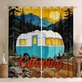 thumbnail image 1 of Erosebridal Kids Camping Themed Black Out Curtains,Rustic Country Adventure Curtains Pack of 2 (42x63 Each) For Boys, 1 of 7