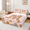 thumbnail image 1 of Erosebridal Kids Capybara Lover Full Size Sheets, Initial M Letter Bed Sheets, 4 Pieces, 1 of 5