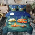 thumbnail image 1 of Erosebridal Kids Cartoon Car Bedding Comforter Set 7 Pieces,Teens Happy Camping Full Bedding Set,Navy Blue Reversible,Ultra Soft Home Decor, 1 of 6