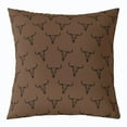thumbnail image 1 of Erosebridal Cow Skull Throw Pillow Cover 24"x24" 1 Pcs Western Cowboy Pillow Case Cushion Cover West Brown Decorative Throw Pillowcase for Sofa Adult Cushion Case, 1 of 6