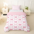 thumbnail image 1 of Erosebridal Kids Cute Bowknot Twin Bedding,Girls Kawaii Plaid Bow Tie Duvet Cover Set,Pink Reversible,2pcs,No Comforter, 1 of 5