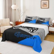 Erosebridal Gamer Bed Sheets Set And Gaming Bedding Set Video Game Controller Fitted Sheets 3Pcs Sheets Includes 1 Fitted Sheet & 1 Flat Sheet With 2 Pillowcase