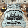 thumbnail image 1 of Erosebridal Kids Happy Camping RV Car Twin Bedding Sets 7-Piece,Vintage Rustic Cottage Bedding Comforter Set For Boys Girls Teens,Grey Reversible, 1 of 7