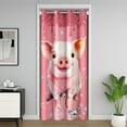 thumbnail image 1 of Erosebridal Kawaii Pig Door Curtain For Doorways 42x84,Bling Crystal Black Out Curtain,Glitter Room Decor, 1 of 5