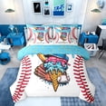 thumbnail image 1 of Erosebridal Kids Sports Bedding Comforter Set, Baseball Ice Cream King Bedding Sets, Colorful Polka Dots Reversible, 7 Pieces, 1 of 6