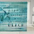 thumbnail image 1 of Erosebridal Lake House Bathroom Curtain 72x78, Marine Beach Bathroom Decor, Ocean Theme Decoration, 1 of 5