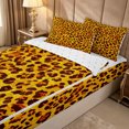 thumbnail image 1 of Erosebridal Leopard Animal Print Zipper Queen Comforter Set with Fitted Sheet and 2 Pillowcases for Girls, Golden Cheetah Spot Zipper Bedding Set, Reversible, 4pcs, 1 of 7