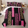 thumbnail image 1 of Erosebridal Leopard Cheetah Print Boys Girls Quilt Full, Fashion Abstract Full Bedspread Sets, Pink, 3-Piece, 1 of 7