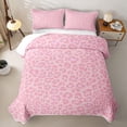 thumbnail image 1 of Erosebridal Leopard Print Bed Spread Queen,Pink Cheetah Animal Themed Queen Coverlet Set For Girls,3pcs, 1 of 7