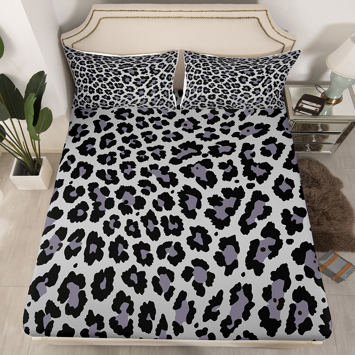 🔥HOT SALE 🔥Soft Leopard Print Fitted Sheet