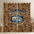 thumbnail image 1 of Erosebridal Leopard Print RV Car Black Out Curtains for Boys Girls,Teens Happy Camping Curtains Pack of 2 (42x63 Each),Microfiber Bedroom Decor, 1 of 6