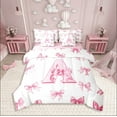 thumbnail image 1 of Erosebridal Letter Bedding Sets Twin Size For Teens,Pink Bowknot Comforter Sets with Sheets,Princess Room Decorative,Reversible,Breathable,7-Piece, 1 of 5