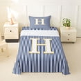 thumbnail image 1 of Erosebridal Letter H Kids Twin Sheet Sets, Modern Abstract Bedding, 3 Pieces, 1 of 5