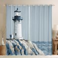 thumbnail image 1 of Erosebridal Lighthouse Curtains Pack of 2 (42x63), Coastal Nautical 30%-50% Black Out Curtains, Ocean Theme Decor, 1 of 5