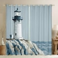 thumbnail image 1 of Erosebridal Lighthouse Curtains and Drapes (38x54), Coastal Nautical 30%-50% Blackout Curtains for Bedroom, Ocean Theme Decor, 1 of 5