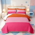 thumbnail image 1 of Erosebridal Line Geometric Print Twin Quilt Set,Mid-Century Lines Twin Coverlet Set,2pcs,1 Bedspread and 1 Pillowcase, 1 of 7