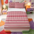 thumbnail image 1 of Erosebridal Linear Geometric Zipper Full Size Comforter Sets with Fitted Sheet and 2 Pillowcases,Aesthetic Stripes Zipper Bedding Set,Reversible,4-Piece, 1 of 7