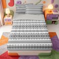 thumbnail image 1 of Erosebridal Linear Geometric Zipper Twin Comforter Sets with Fitted Sheet and 2 Pillowcases,Minimalist Lines Zipper Bedding Set,Light Gray Reversible,4 Pieces, 1 of 7