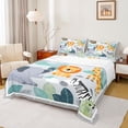 thumbnail image 1 of Erosebridal Lion Monstera Queen 4-Piece Tropical Zoo Animal Sheet Set, 1 of 6