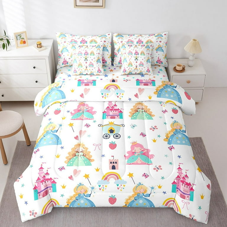 Erosebridal Little Princess Bed in a Bag Twin Size,Kawaii Girls