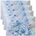 thumbnail image 1 of Erosebridal Lotus Folwer Place Mats Set of 4 for in Door Dinning, Mystic Dragonfly Table Place Mats for in Door Dining, Mother's Day Decor, 1 of 4
