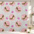 thumbnail image 1 of Erosebridal Lovely Cheetah High Heels Shower Curtain 72Wx72L,Fashion Themed Bathroom Curtain,White Gray, 1 of 5