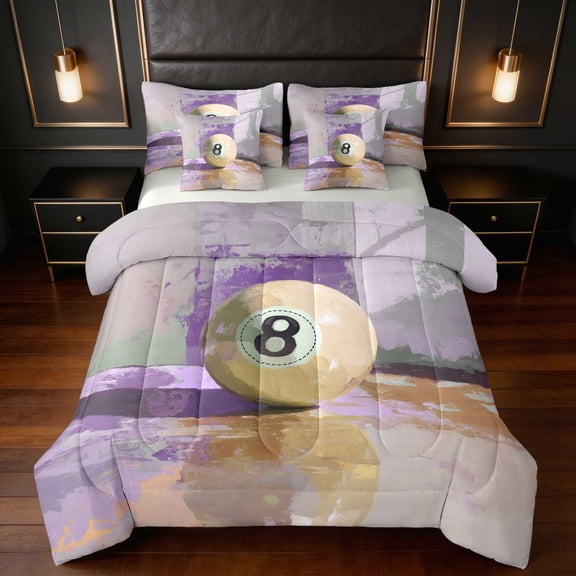 Erosebridal Lucky 8 Twin Bedding Beige Bedding Comforter Set, Beige Painterly 7 Pieces