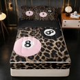 thumbnail image 1 of Erosebridal Lucky 8 Zipper Twin Comforter Sets 4-Piece, Blush Leopard Front, Black Reversible Back, 1 of 7