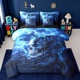 thumbnail image 1 of Erosebridal Magic Animal Dragon 7-Piece Twin Bedding Sets,Spooky Gothic Skull Bedding Comforter Set For Adult,Reversible, 1 of 7