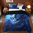 thumbnail image 1 of Erosebridal Magic Animal Dragon Duvet Cover Set,Spooky Gothic Skull Bedding Full For Adult 3-Piece,No Comforter,Reversible, 1 of 5