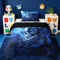 thumbnail image 1 of Erosebridal Magic Animal Dragon Twin Comforter Sets,Spooky Gothic Skull Bedding Set For Adult, Reversible 2pcs, 1 of 7