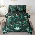 thumbnail image 1 of Erosebridal Magic Dragon Bedding Twin Size,Jungle Botanican Flower Comforter Sets with Sheets,Trippy Style Bedding Sets Twin Size For Teens,Ultra Soft Bedroom Decoration Reversible,7pcs, 1 of 6
