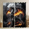 thumbnail image 1 of Erosebridal Magical Dragon Curtains for Living Room,Wild Animal Curtains and Drapes (42Wx84L),Wildlife Bedroom Decor, 1 of 5