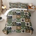 thumbnail image 1 of Erosebridal Mallard Duck Twin Quilt Set,Jungle Animals Deer Twin Coverlet Set For Boys Kids,2pcs, 1 of 7