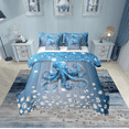 thumbnail image 1 of Erosebridal Marine Octopus Bedding Full Size, Ocean Sealife Bed in a Bag Full size, Bling Diamond Reversible Bed Set, Super Cozy Room Decor, 7 Pieces, 1 of 6