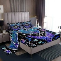 Erosebridal Mermaid Love Sheet Set Twin, Fairy Tale Twin Sheet Sets, Ocean Princess Bedding Twin Size, Breathable Room Decorative, 3-Piece