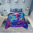 thumbnail image 1 of Erosebridal Mermaid Princess Bedding Sets Twin with Comforter, Underwater World Duvet Insert, Ocean Coral Reversible Down Comforter, Ultra Soft Room Decor, 2pcs, 1 of 8