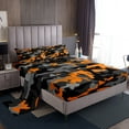 thumbnail image 1 of Erosebridal Militarily Camouflage Queen Sheet Sets, Orange Army Bedding Queen Size, Men Women 4 Pieces, 1 of 7