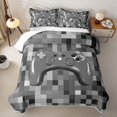 thumbnail image 1 of Erosebridal Miners Gamer Plaid Quilt Full For Kids Boys,Teens Gamepad Gaming Full Bedspread Sets For Gamer,3-Piece, 1 of 7