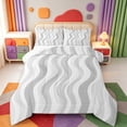 thumbnail image 1 of Erosebridal Minimalist Striped Full Size Comforter Sets,Contemporary Geometric Lines Bedding Comforter Set,Reversible,3 Pieces,1 Comforter and 2 Pillowcases, 1 of 7