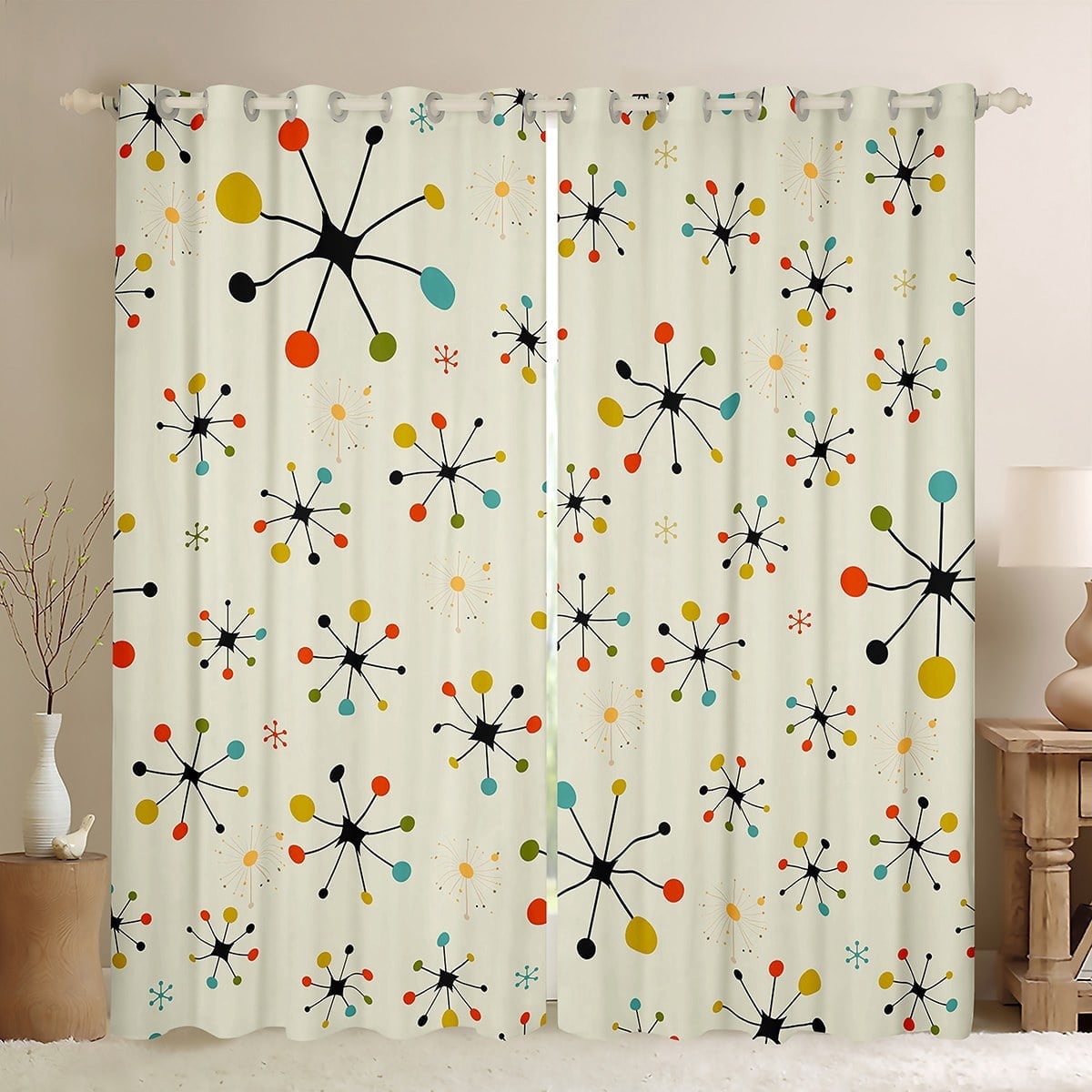 Erosebridal Modern Mid Century Curtains Drapes Retro Atomic Curtains erosebridal-modern-mid-century-curtains-drapes-retro-atomic-curtains