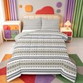 thumbnail image 1 of Erosebridal Modern Stripes Full Size Comforter Sets,Geometric Lines Pattern Bedding Comforter Set,Light Gray Reversible,3pcs,1 Comforter and 2 Pillowcases, 1 of 7
