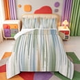 thumbnail image 1 of Erosebridal Modern Stripes Full Size Comforter Sets,Geometric Lines Print Bedding Comforter Set,Reversible,3pcs,1 Comforter and 2 Pillowcases, 1 of 7
